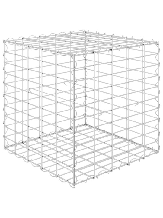 Gabionový vyvýšený záhon krychle ocelový drát 50 x 50 x 50 cm