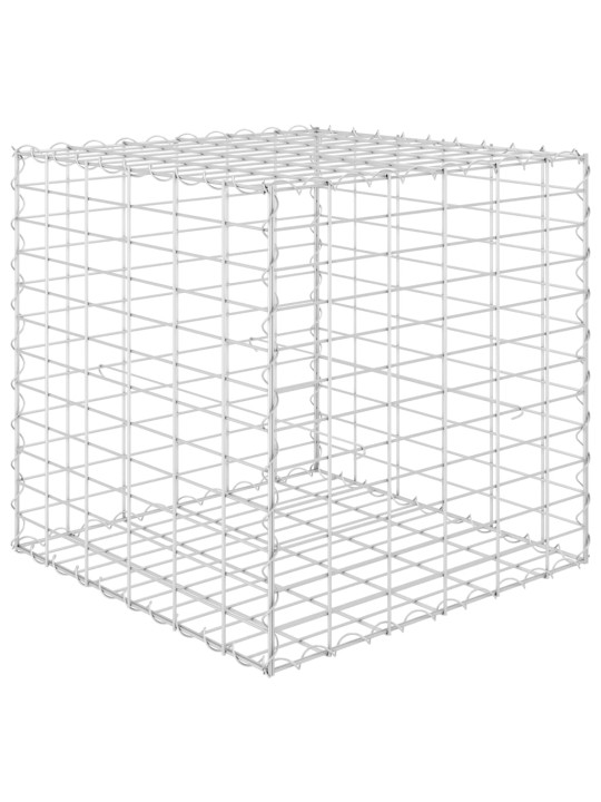 Gabionový vyvýšený záhon krychle ocelový drát 60 x 60 x 60 cm