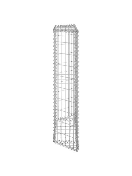 Gabionový vyvýšený záhon trapéz pozinkovaná ocel 100x20x100 cm