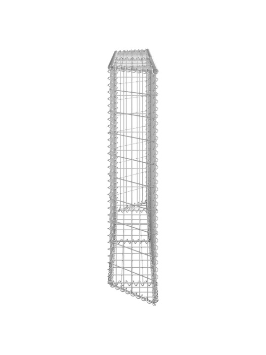 Gabionový vyvýšený záhon trapéz pozinkovaná ocel 150x20x100 cm