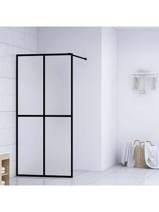 Zástěna do průchozí sprchy mléčné tvrzené sklo 90 x 195 cm