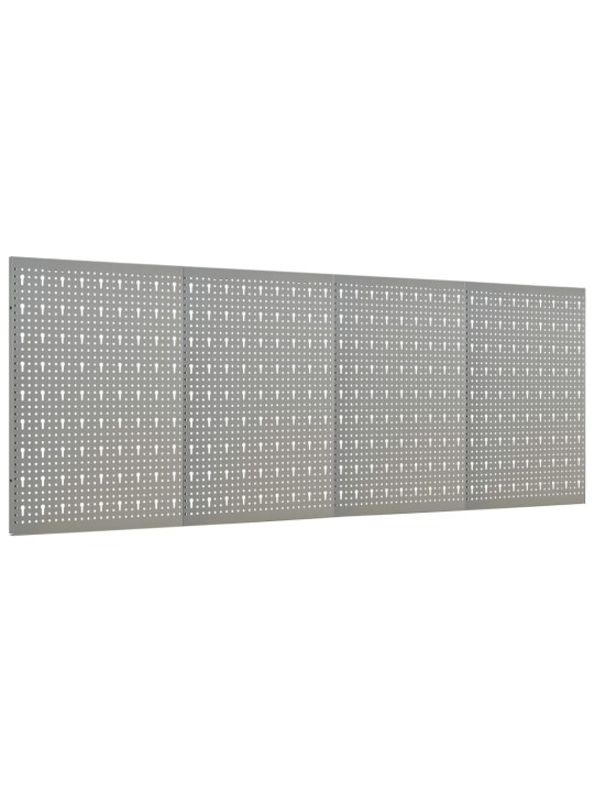 Nástěnné děrované panely 4 ks 40 x 58 cm ocel