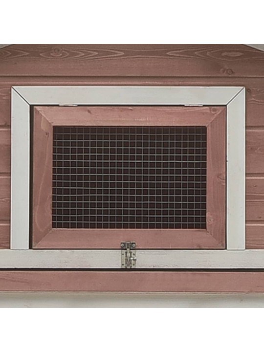 Králíkárna moka 310x70x87  cm masivní borové a jedlové dřevo