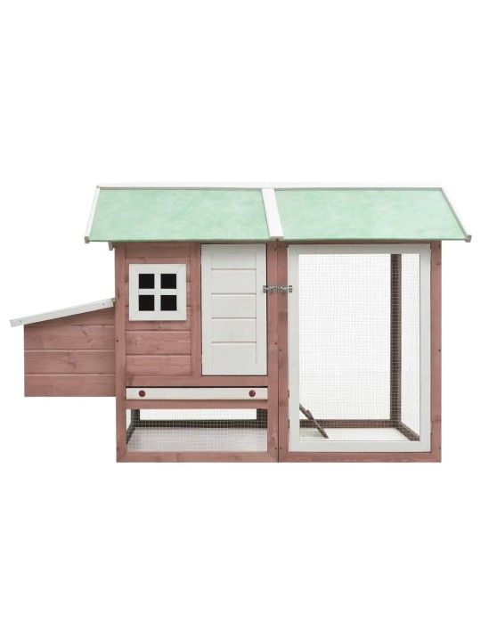 Klec pro kuřata moka 170 x 81 x 110 cm masivní borovice a jedle