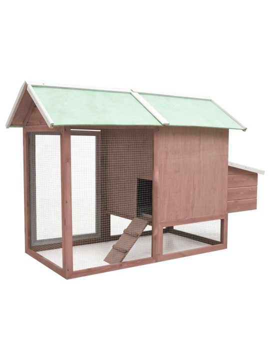 Klec pro kuřata moka 170 x 81 x 110 cm masivní borovice a jedle