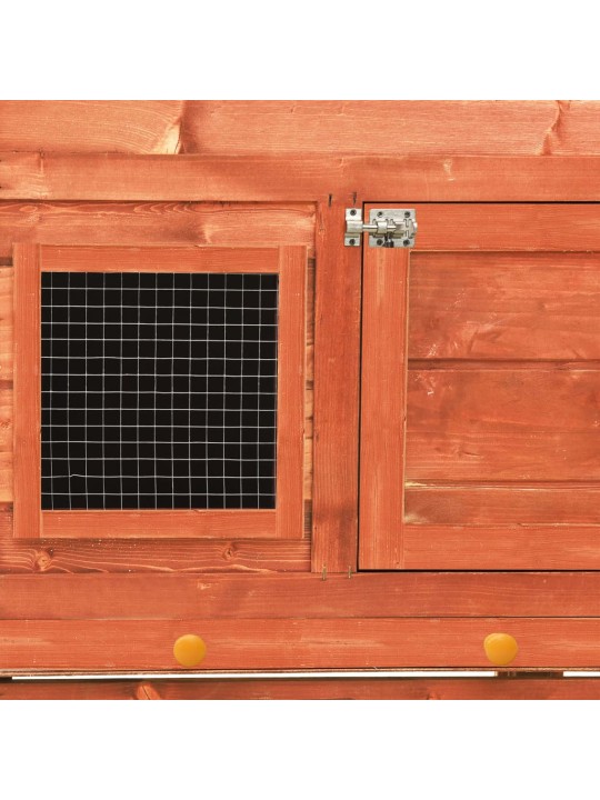 Králíkárna 140 x 63 x 120 cm masivní jedlové dřevo
