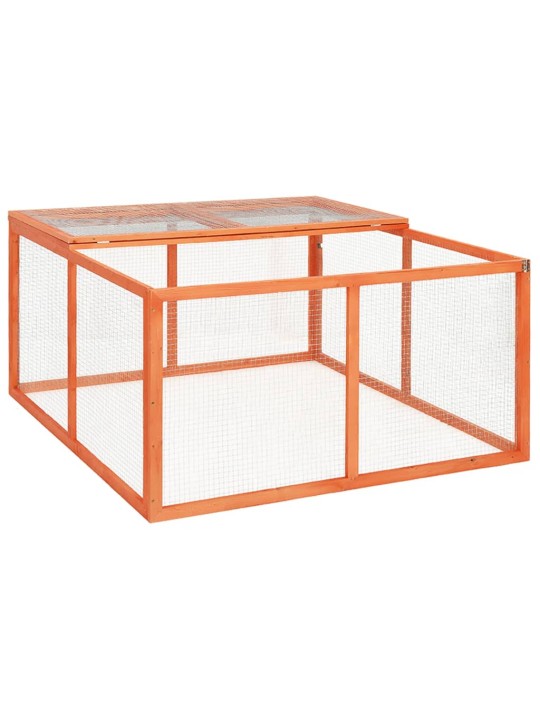 Králíkárna 124 x 120 x 60 cm masivní jedlové dřevo