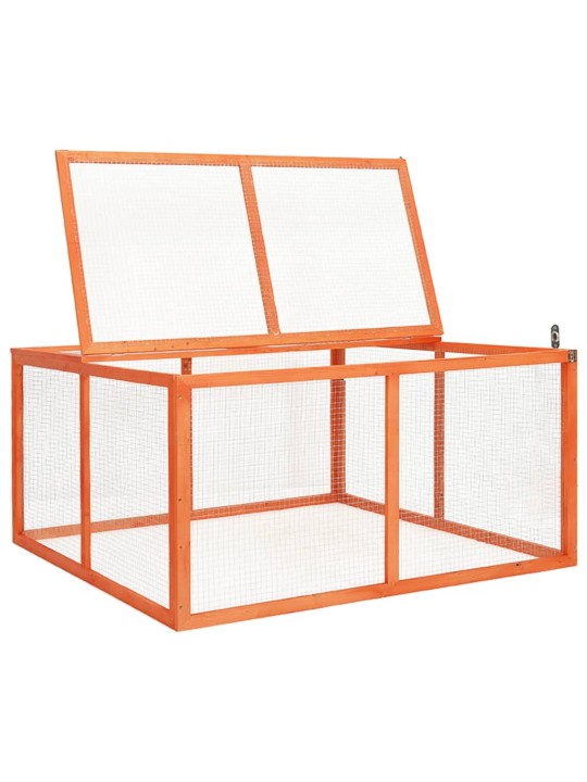 Králíkárna 124 x 120 x 60 cm masivní jedlové dřevo