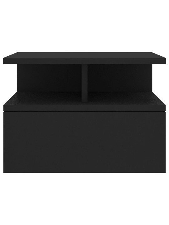 Plovoucí noční stolky 2 ks černé 40x31x27 cm kompozitní dřevo