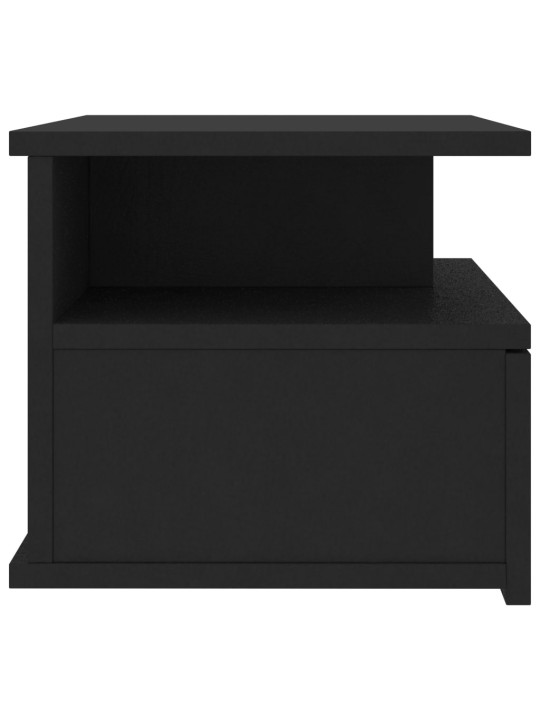 Plovoucí noční stolky 2 ks černé 40x31x27 cm kompozitní dřevo