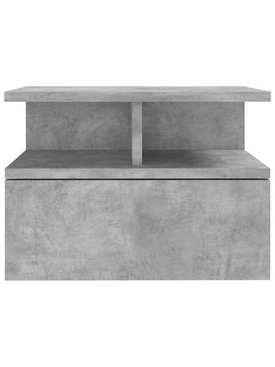 Plovoucí noční stolky 2 ks betonově šedé 40x31x27 cm kompozit