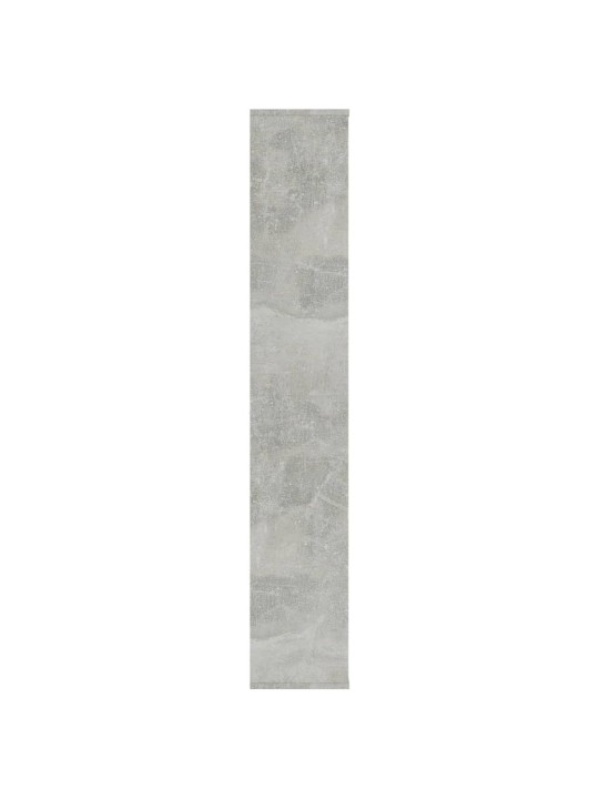 Dělicí stěna / knihovna betonově šedá 100x24x140 cm kompozit