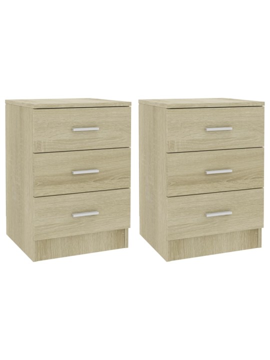 Noční stolky 2 ks dub sonoma 38 x 35 x 56 cm kompozitní dřevo