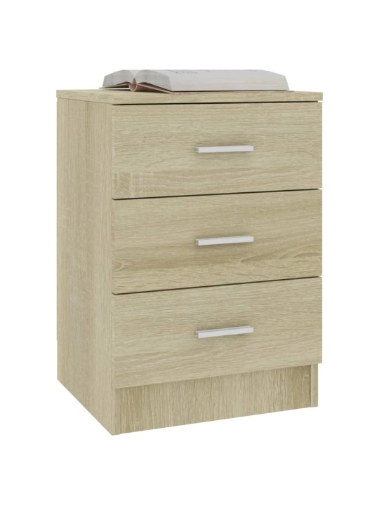 Noční stolky 2 ks dub sonoma 38 x 35 x 56 cm kompozitní dřevo