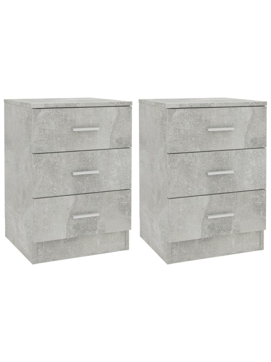 Noční stolky 2 ks betonově šedé 38x35x56 cm kompozitní dřevo