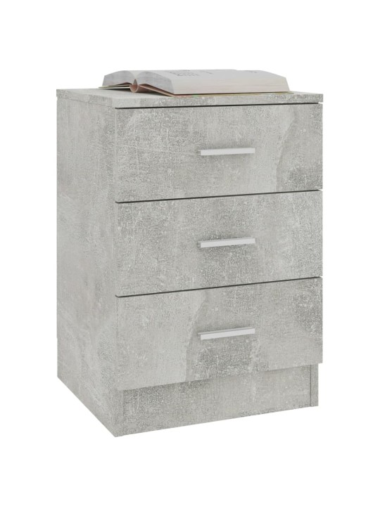 Noční stolky 2 ks betonově šedé 38x35x56 cm kompozitní dřevo