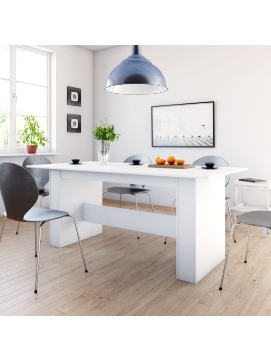 Jídelní stůl bílý 180 x 90 x 76 cm kompozitní dřevo