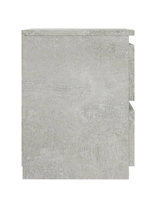 Noční stolky 2 ks betonově šedé 30x30x40 cm kompozitní dřevo