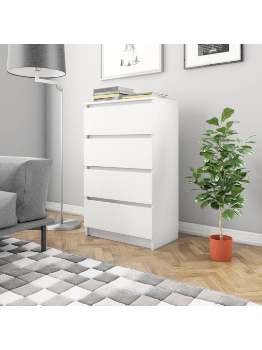 Příborník bílý 60 x 35 x 98,5 cm kompozitní dřevo
