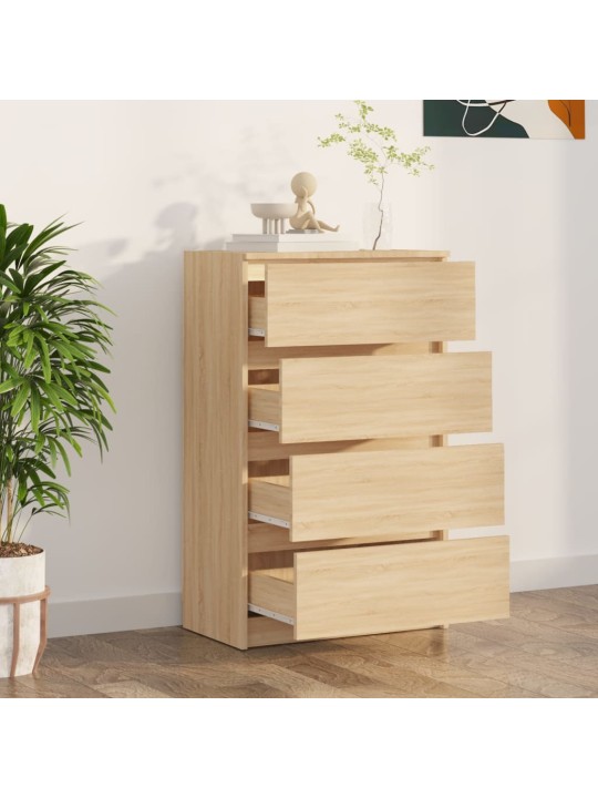 Příborník dub sonoma 60 x 35 x 98,5 cm kompozitní dřevo