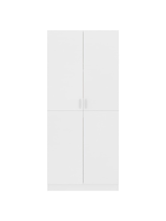 Šatní skříň bílá 80 x 52 x 180 cm kompozitní dřevo