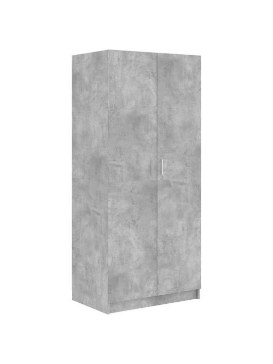 Šatní skříň betonově šedá 80 x 52 x 180 cm kompozitní dřevo