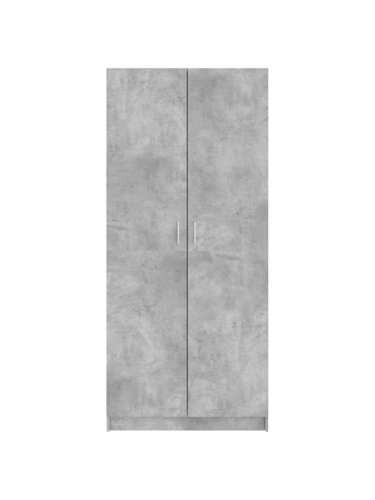 Šatní skříň betonově šedá 80 x 52 x 180 cm kompozitní dřevo