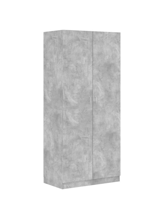 Šatní skříň betonově šedá 90 x 52 x 200 cm kompozitní dřevo