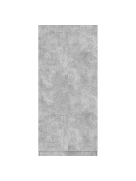 Šatní skříň betonově šedá 90 x 52 x 200 cm kompozitní dřevo