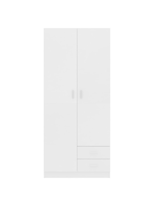 šatní skříň bílá 80 x 52 x 180 cm kompozitní dřevo