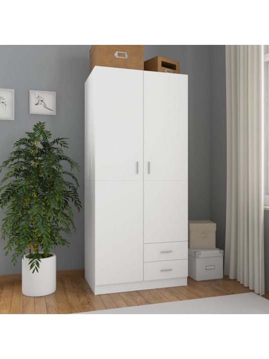šatní skříň bílá 80 x 52 x 180 cm kompozitní dřevo