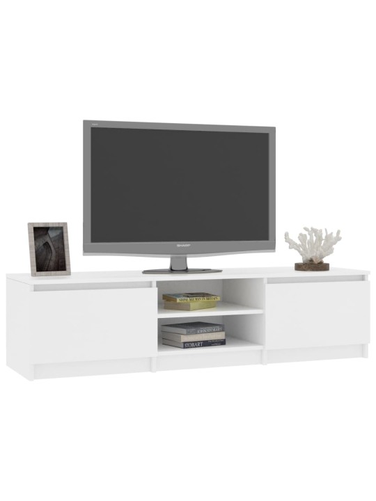 TV stolek bílý 140 x 40 x 35,5 cm kompozitní dřevo