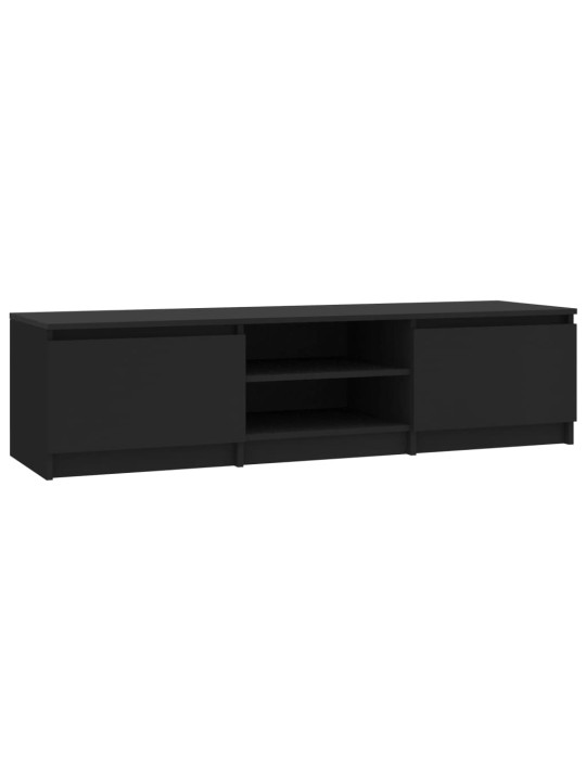 TV stolek černý 140 x 40 x 35,5 cm kompozitní dřevo