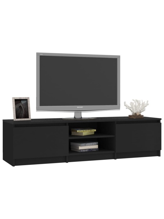 TV stolek černý 140 x 40 x 35,5 cm kompozitní dřevo
