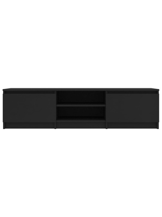 TV stolek černý 140 x 40 x 35,5 cm kompozitní dřevo