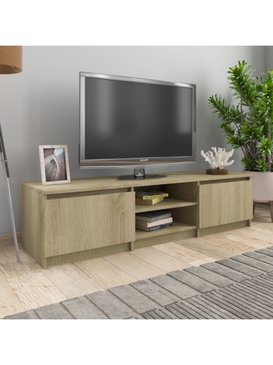 TV stolek dub sonoma 140 x 40 x 35,5 cm kompozitní dřevo