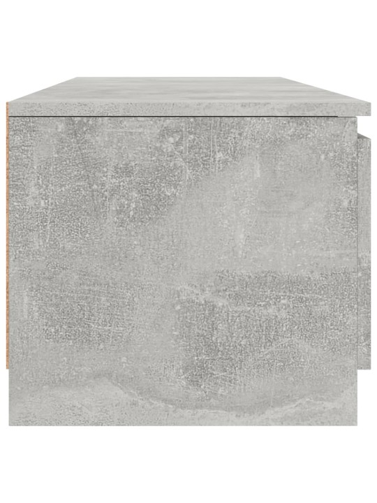 TV stolek betonově šedý 140 x 40 x 35,5 cm kompozitní dřevo