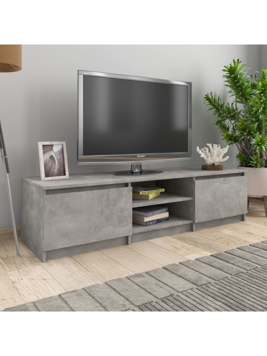 TV stolek betonově šedý 140 x 40 x 35,5 cm kompozitní dřevo