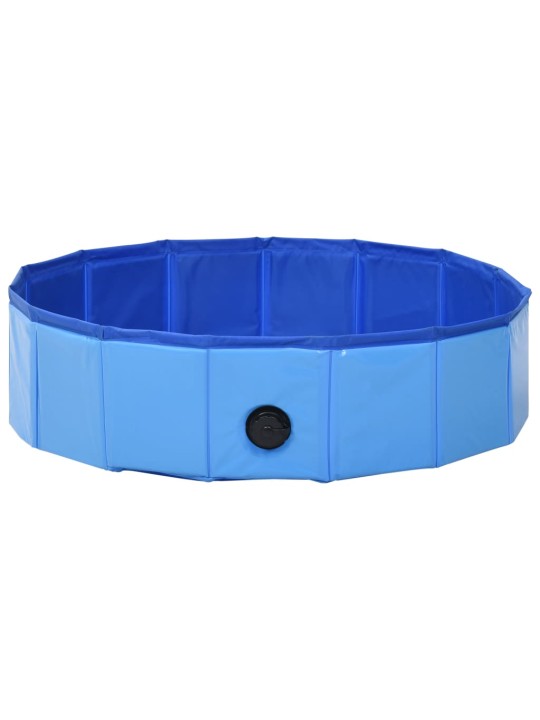 Skládací bazén pro psy modrý 80 x 20 cm PVC