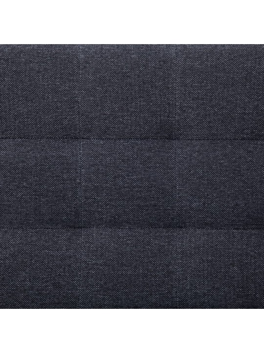 Rozkládací pohovka ve tvaru L tmavě šedá polyester