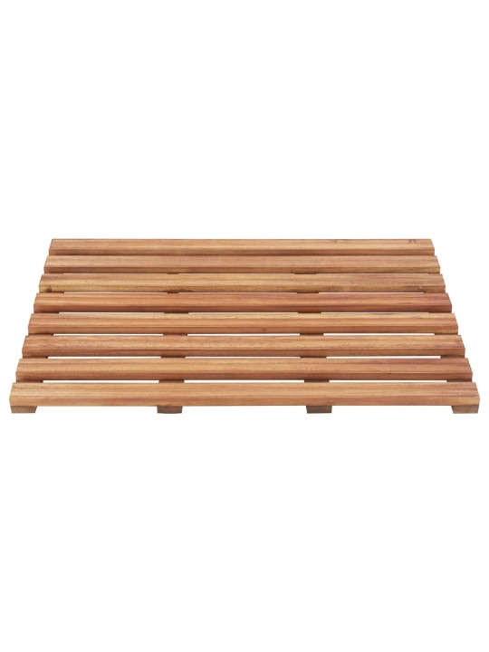 Koupelnové předložky 2 ks masivní akáciové dřevo 56 x 37 cm
