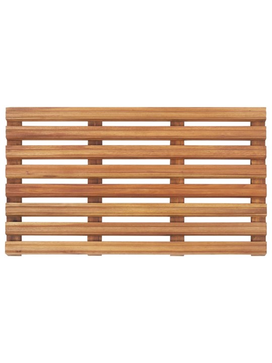 Koupelnové předložky 2 ks masivní akáciové dřevo 56 x 37 cm