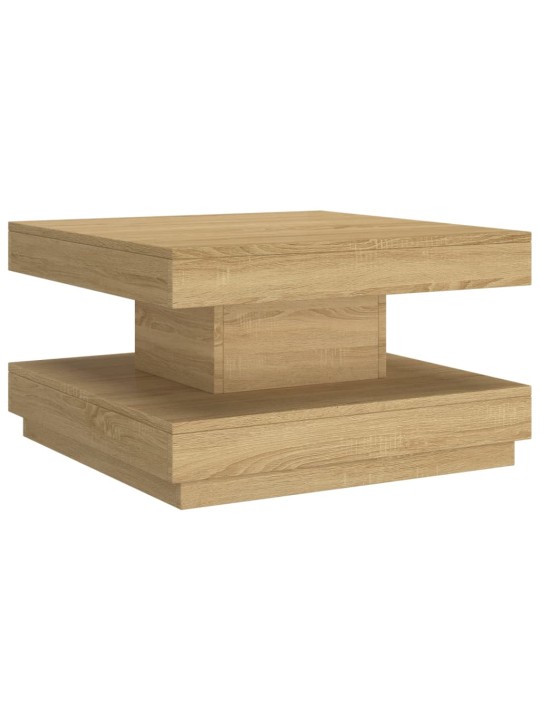 Konferenční stolek světle hnědý 60 x 60 x 35 cm MDF