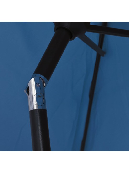 Zahradní slunečník s kovovou tyčí 300 cm azurový