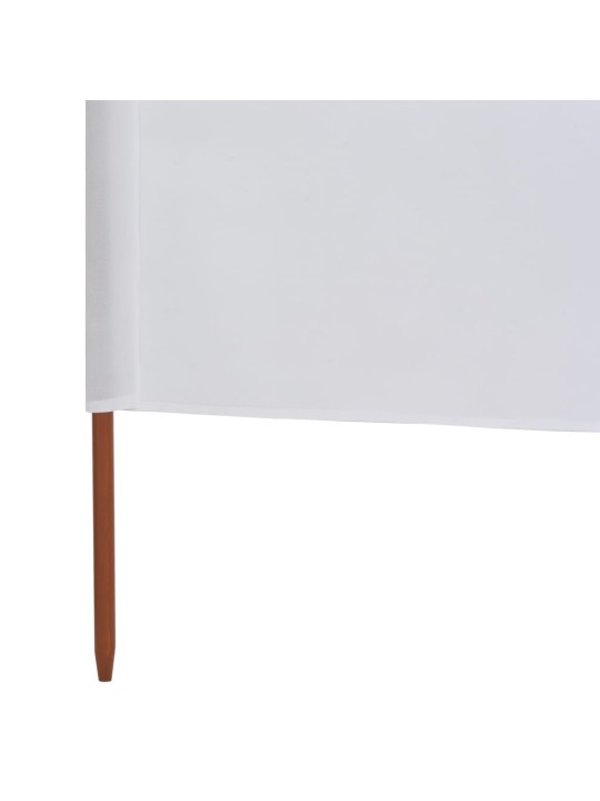 3dílná zástěna proti větru látková 400 x 160 cm pískově bílá