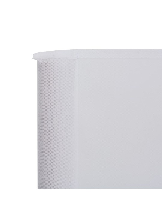 3dílná zástěna proti větru látková 400 x 160 cm pískově bílá