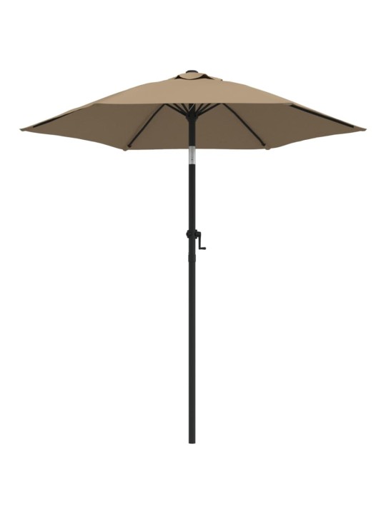 Slunečník taupe 200 x 224 cm hliník