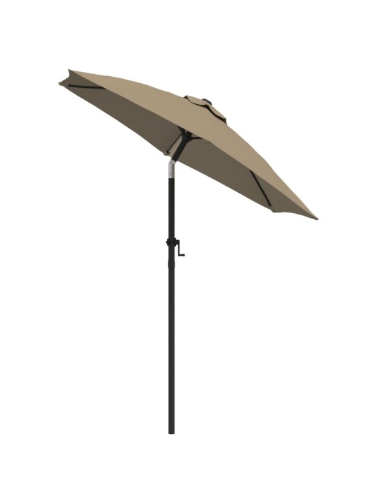Slunečník taupe 200 x 224 cm hliník