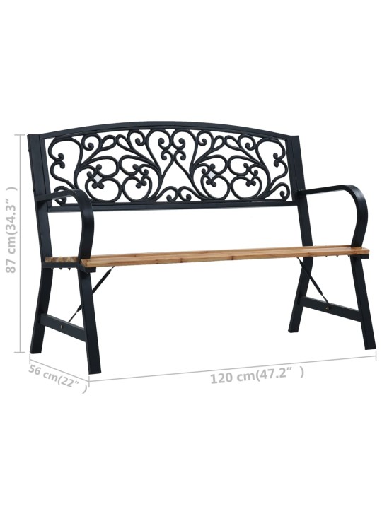 Zahradní lavice 120 cm dřevo