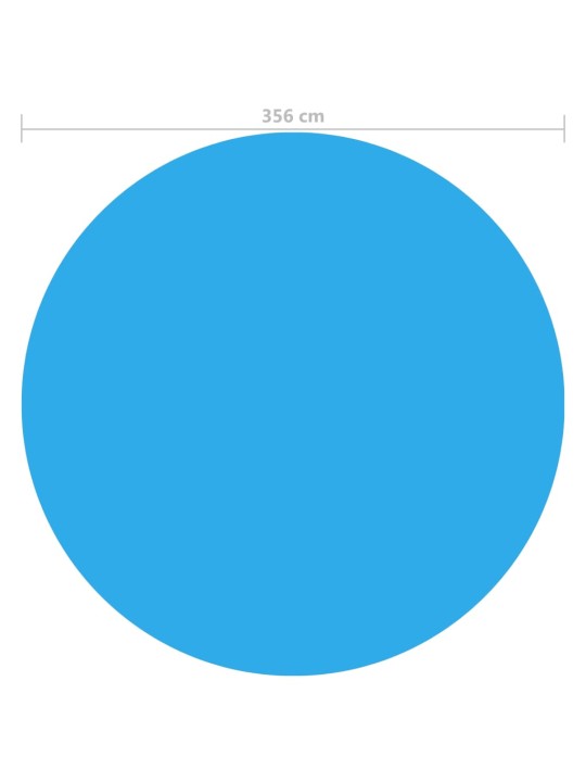 Kryt na bazén modrý 356 cm PE
